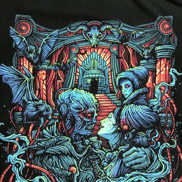 The Black Dahlia Murder Phibes Zip Up Hoodie Jacket 3XL Out Of Print Metal Band - Picture 14 of 15